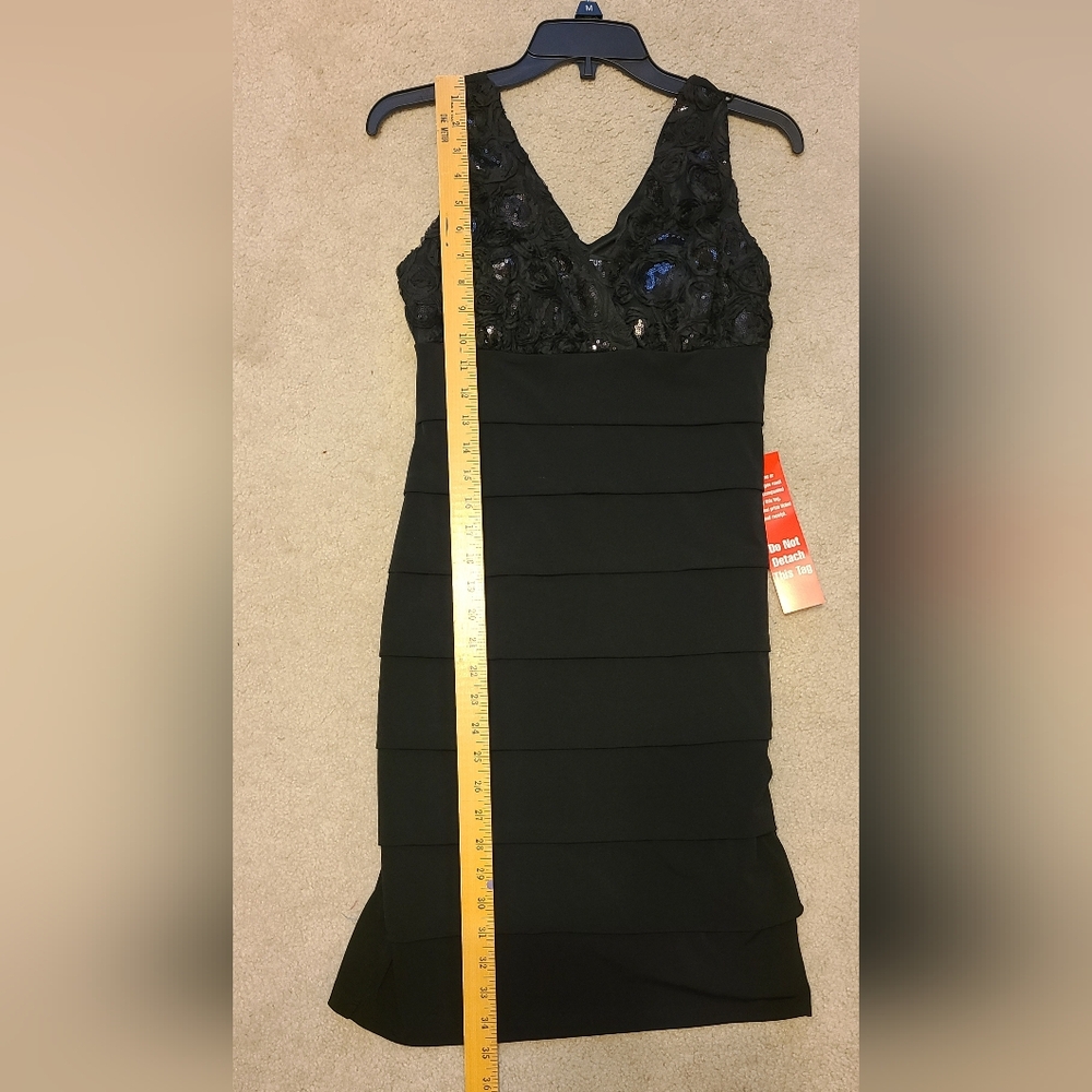 Enfocus Studio Black Sleeveless Mini Dress